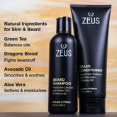 Beard Wash Set for Men, Beard Shampoo & Conditioner (Sandalwood)