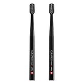 Toothbrush Duo, Black and Black, 2-Pack, Whitening-Friendly
