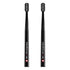 Toothbrush Duo, Black and Black, 2-Pack, Whitening-Friendly